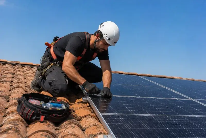 Maintenance et monitoring de panneaux solaires à Cazilhac
